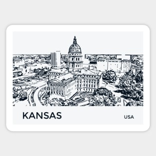 Kansas State USA Sticker